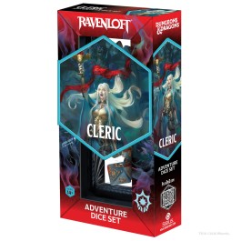 D&D Adventure Dice Set - Cleric - Light Blue, Red