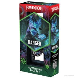 D&D Adventure Dice Set - Ranger - Black, Blue