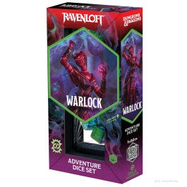 D&D Adventure Dice Set - Warlock - Purple, Green