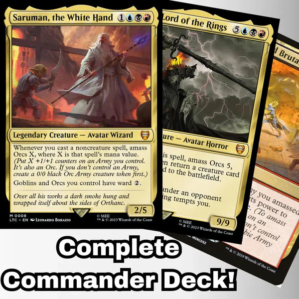 Magic the Gathering - Saruman, the White Hand - Custom Built Commander Deck