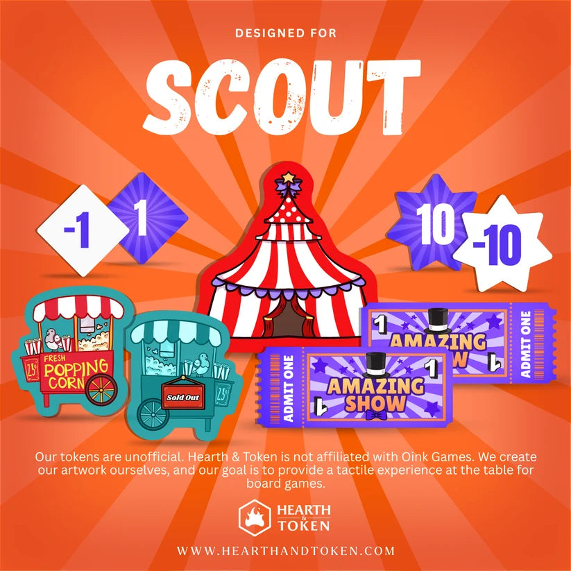 Scout Token Bundle | Acrylic Game Tokens