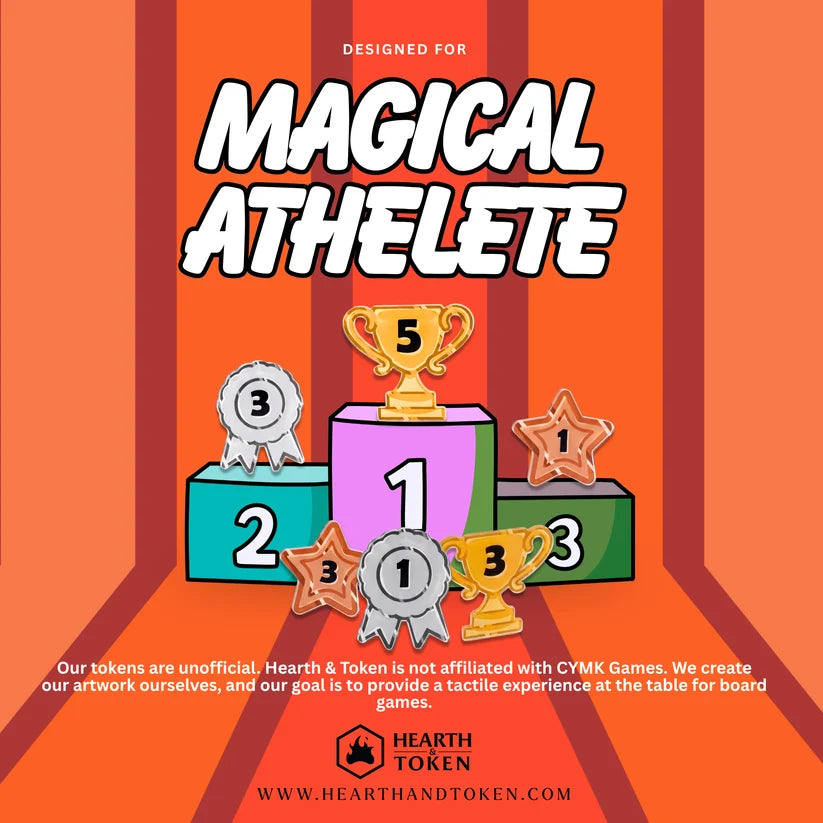 Magical Athlete Compatible Token Bundle | Acrylic Game Tokens