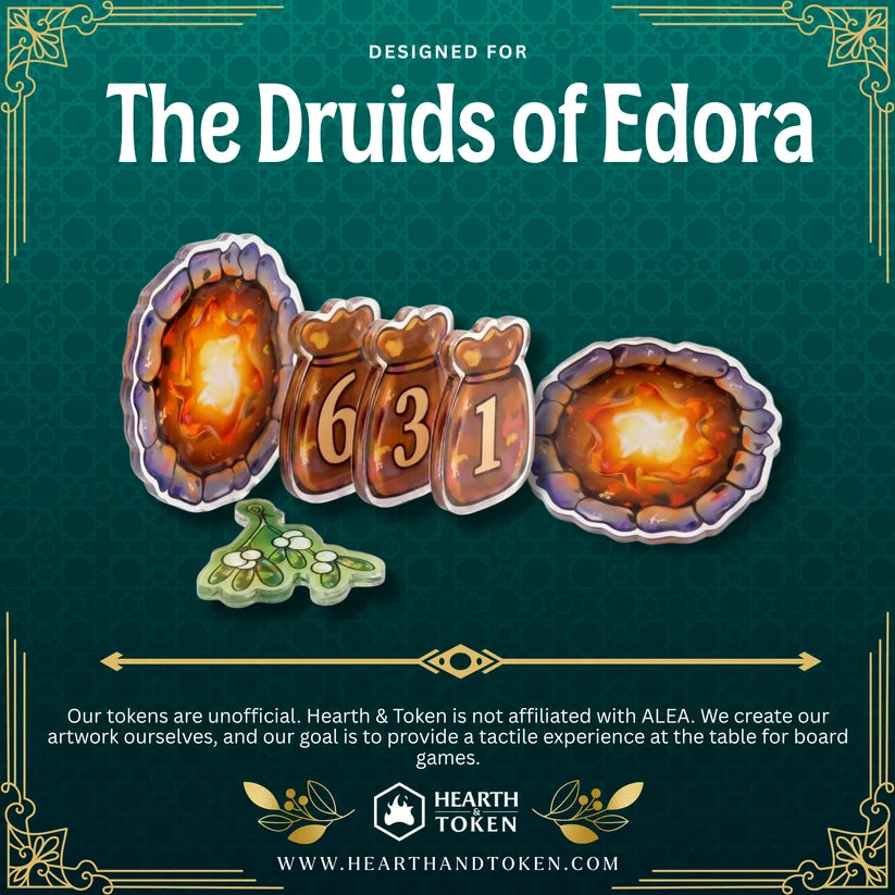 Druids of Edora Token Bundle | Acrylic Game Tokens
