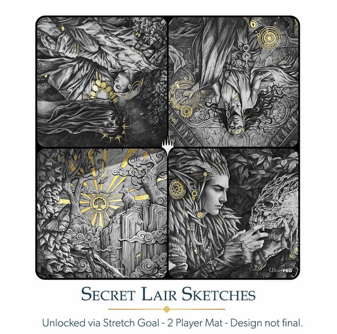 Secret Lair Sketches - Magali Villeneuve - 2 Player Serialized Playmat