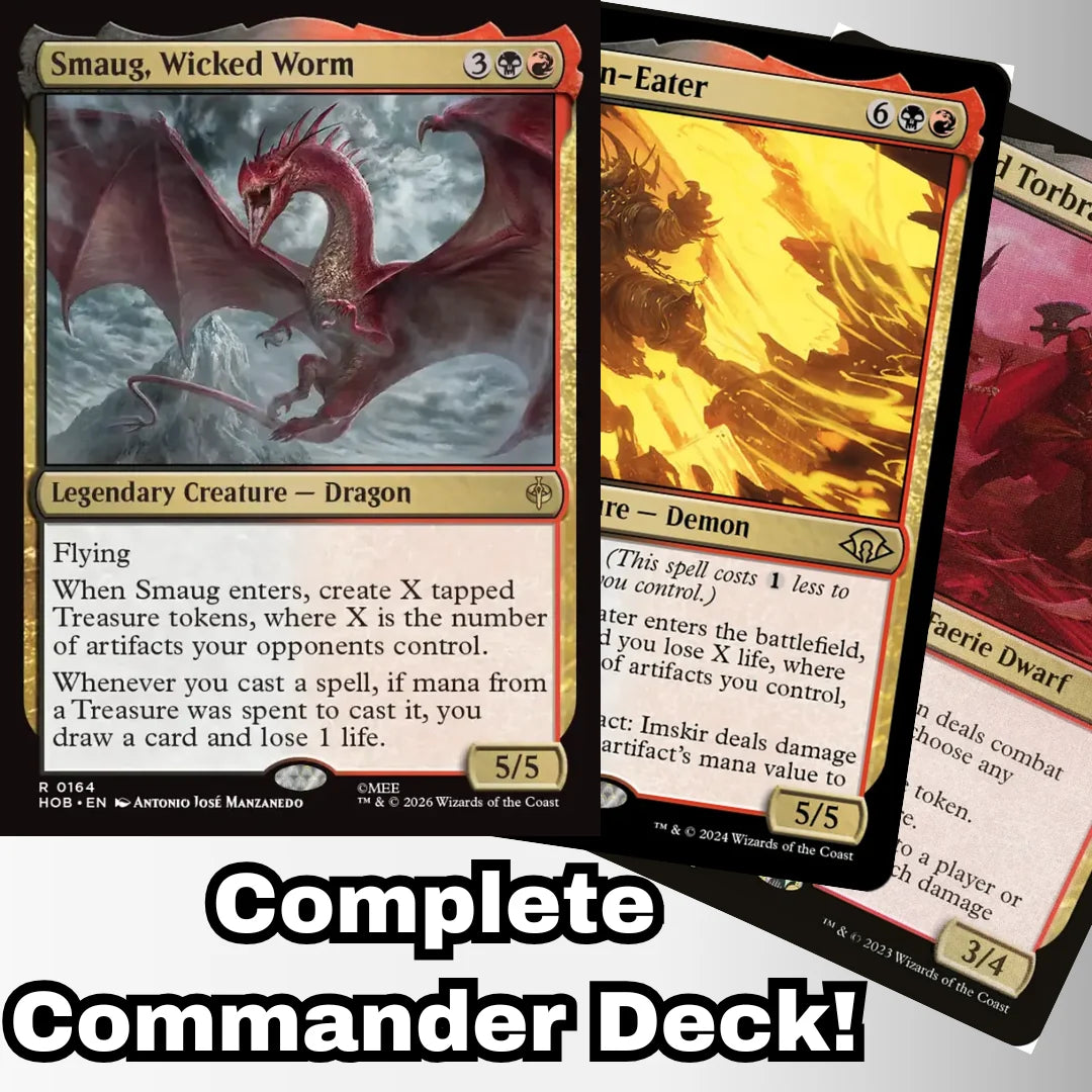 Magic the Gathering - Smaug, Wicked Worm - Custom Built Commander Deck
