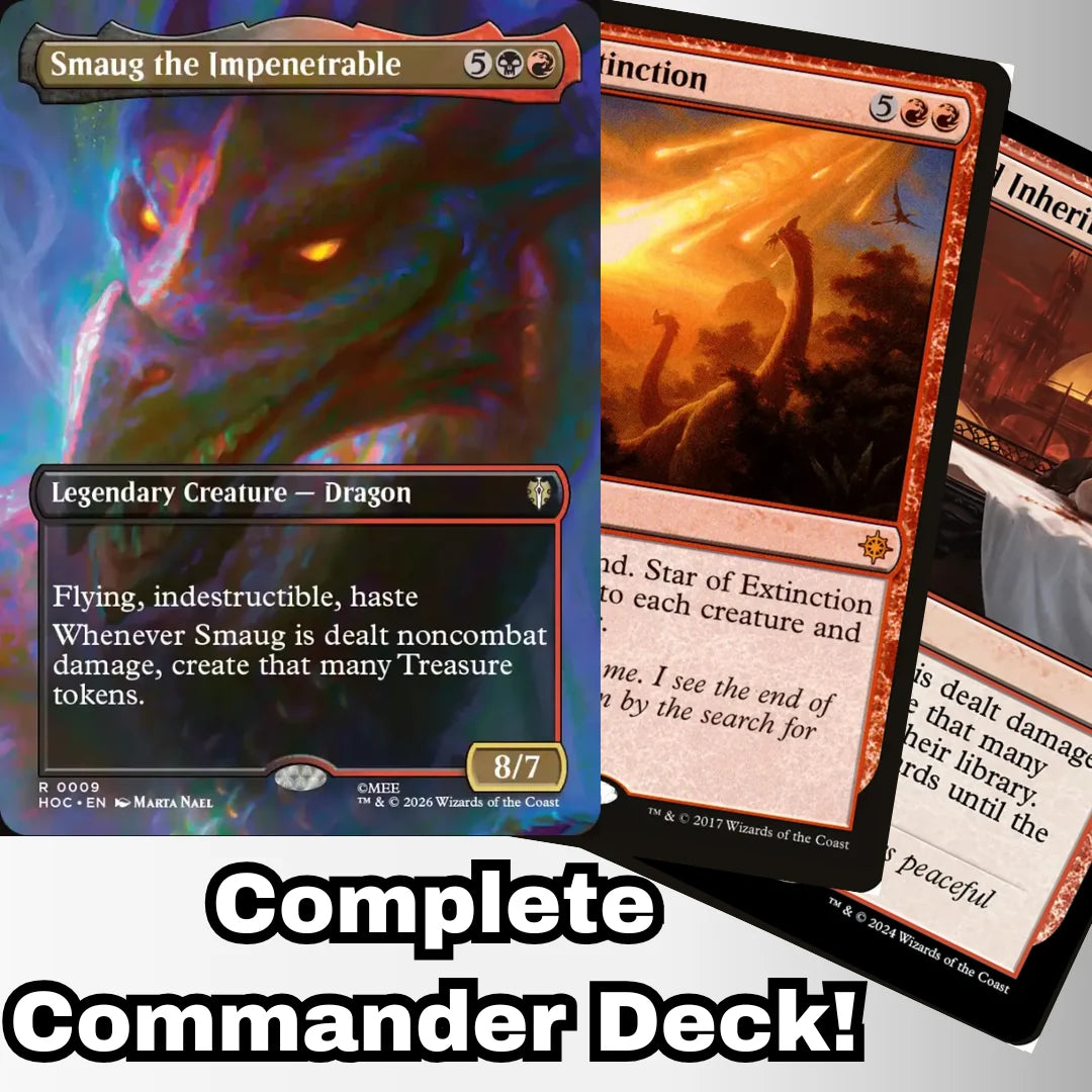 Magic the Gathering - Smaug the Impenetrable - Custom Built Commander Deck