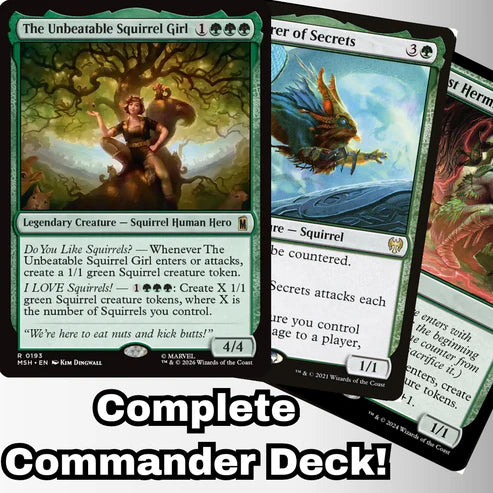 Magic the Gathering - The Unbeatable Squirrel Girl - Custom Built Commander Deck