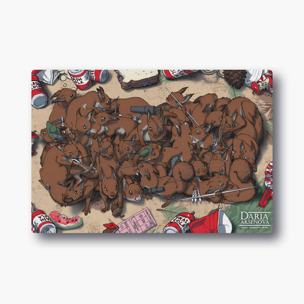 Playmat - World of Trash Zoneless - Squirrels - Rodent Ruckus