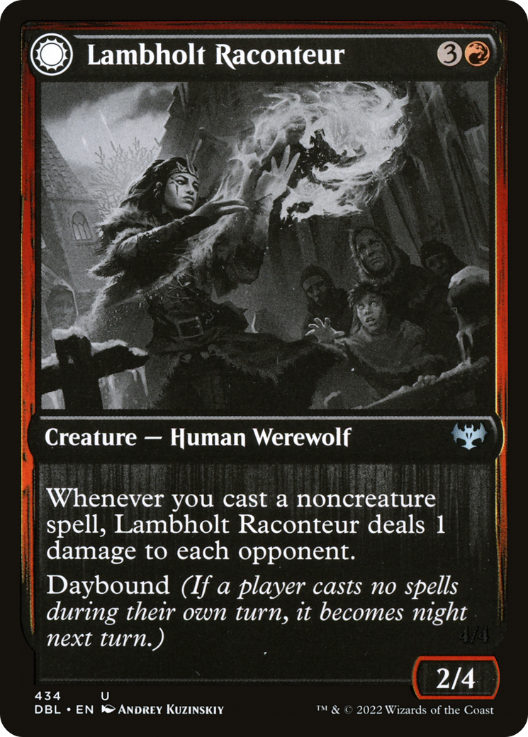 Lambholt Raconteur (DBL-434) - Innistrad: Double Feature: (Double Faced Transform)