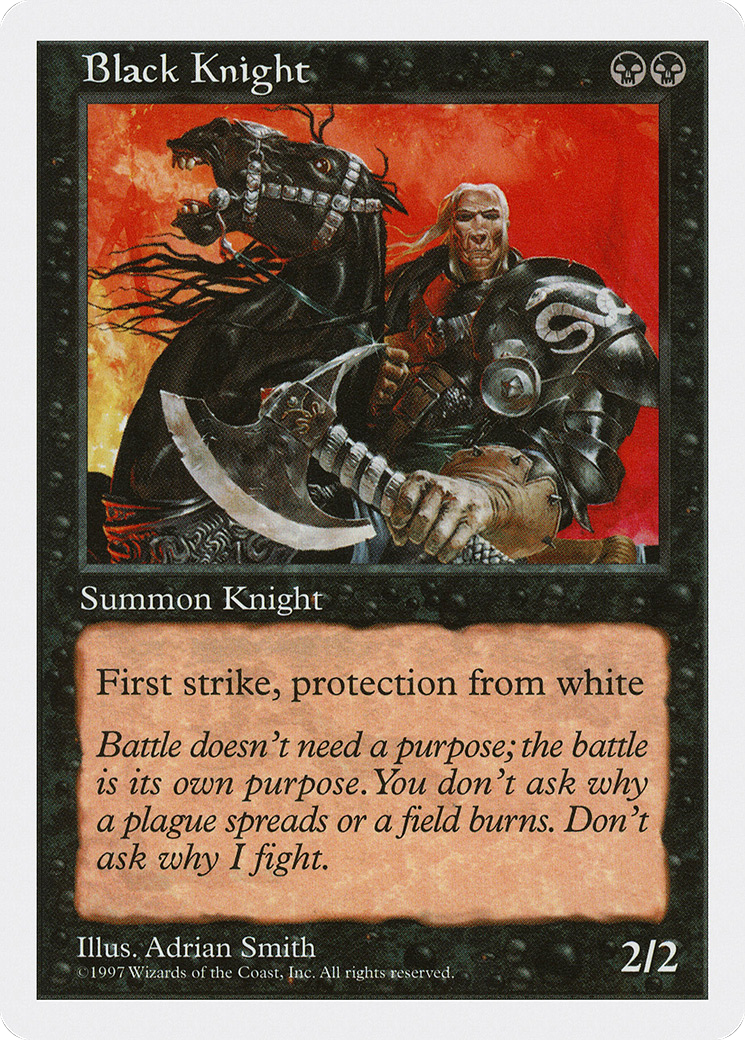 Black Knight (5ED-143) - Fifth Edition