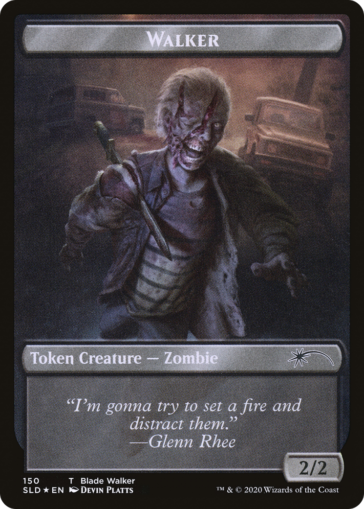 Walker (Blade Walker // Winslow) Double-sided Token (SLD-150) - Secret Lair Drop Foil