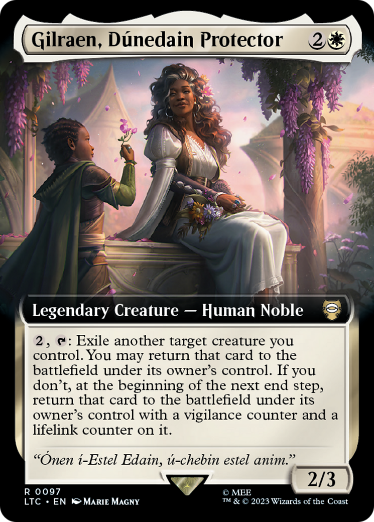 Gilraen, Dunedain Protector (Extended Art) (LTC-097) - Tales of Middle-earth Commander: (Extended Art)