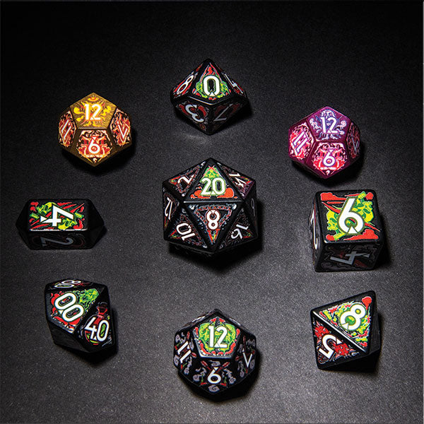 7-Die Set Botch Dice - Daggerheart - Assassin + 2x Bonus d12s