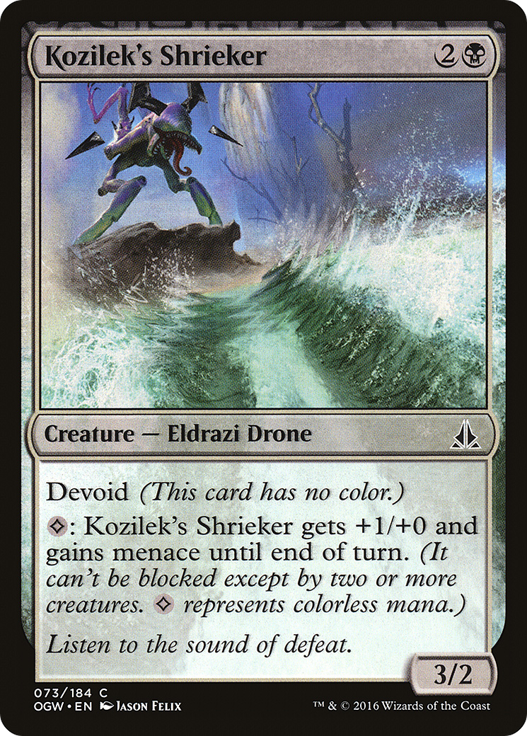 Kozilek's Shrieker (OGW-073) - Oath of the Gatewatch Foil