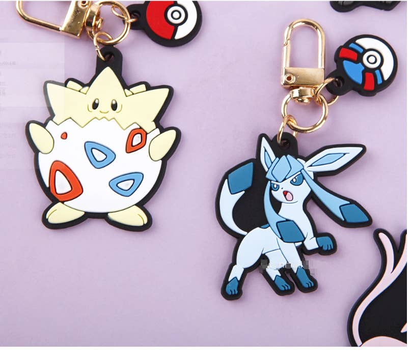 Pokemon Characters Key Chain Ring Bag Charm Variety Pack