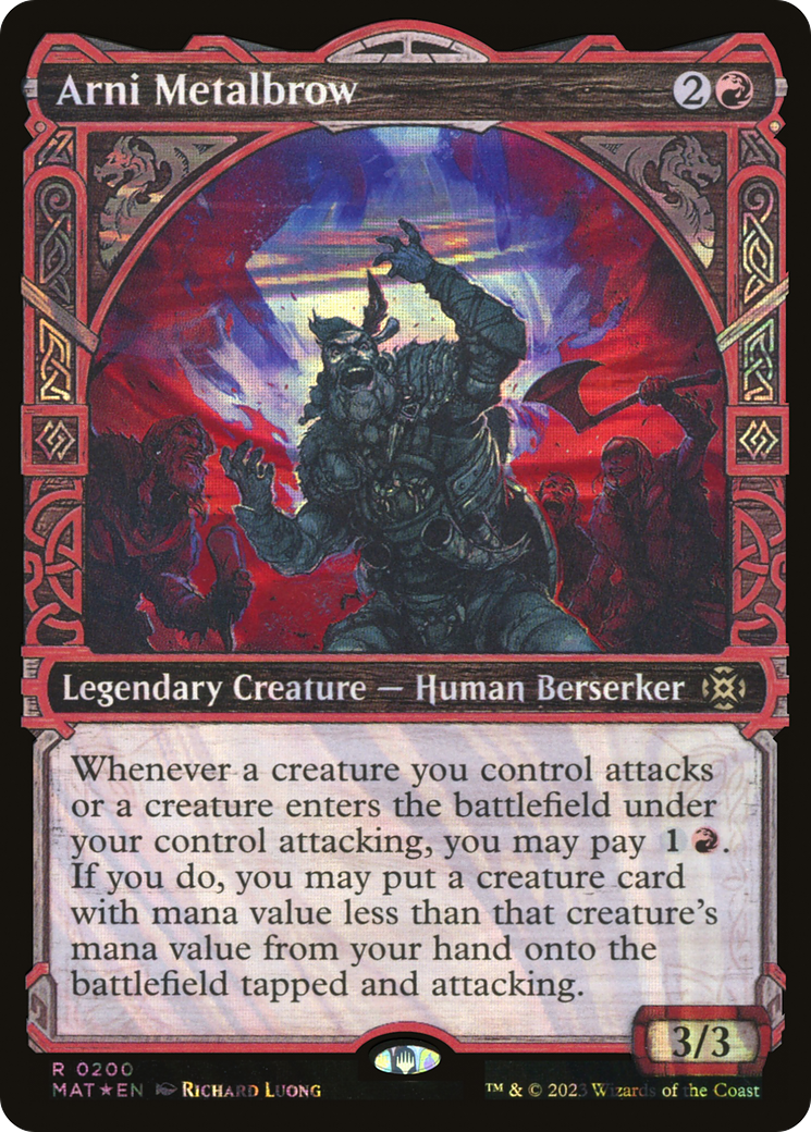 Arni Metalbrow (Halo Foil) (MAT-200) - March of the Machine: The Aftermath: (Showcase) Foil