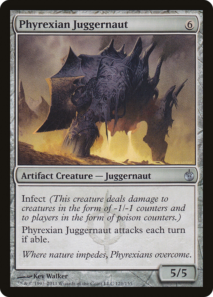 Phyrexian Juggernaut (MBS-121) - Mirrodin Besieged Foil