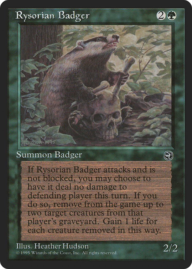 Rysorian Badger (HML-96) - Homelands