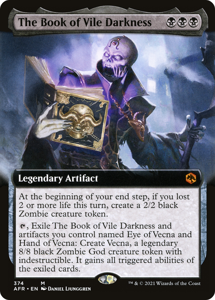 The Book of Vile Darkness (Extended Art) (AFR-374) - Adventures in the Forgotten Realms: (Extended Art)