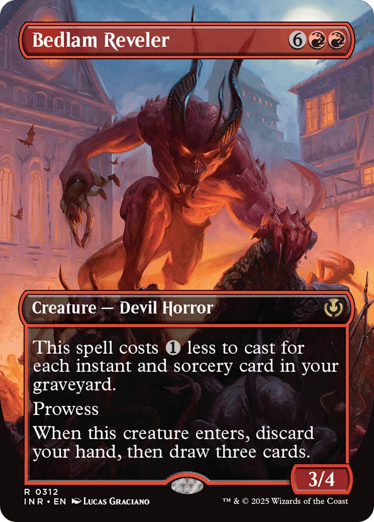 Bedlam Reveler (INR-312) - Innistrad Remastered (Borderless) Foil