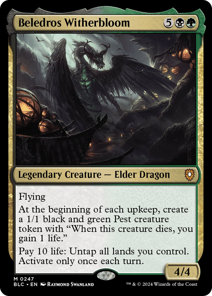 Beledros Witherbloom (BLC-247) - Bloomburrow Commander