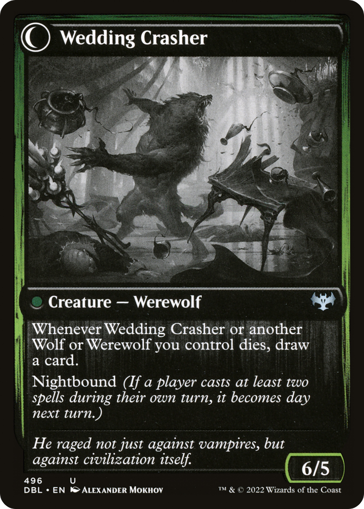 Wolfkin Outcast (DBL-496) - Innistrad: Double Feature: (Double Faced Transform) Foil