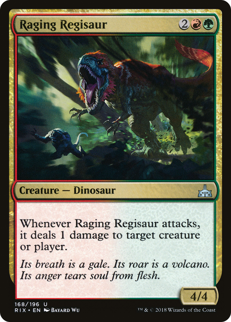 Raging Regisaur (RIX-168) - Rivals of Ixalan