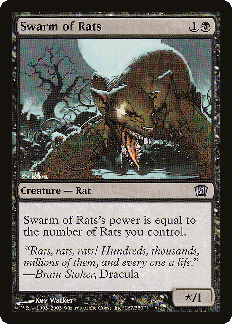 Swarm of Rats (8ED-167) - 8th Edition