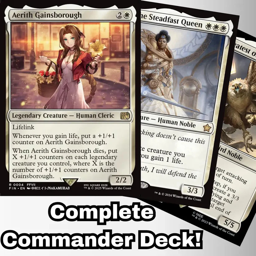 Magic the Gathering - Aerith Gainsborough - Custom Built Commander Deck