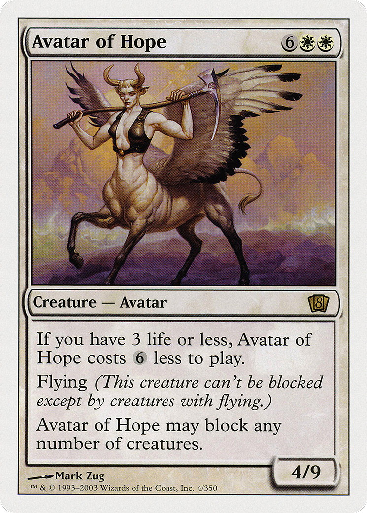 Avatar of Hope (8ED-004) - 8th Edition