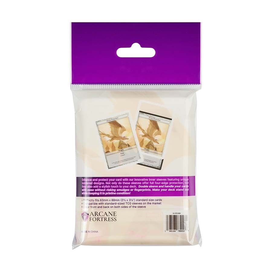 Standard -  White Radiance - Synergy Bordered Inner Sleeves (105ct)