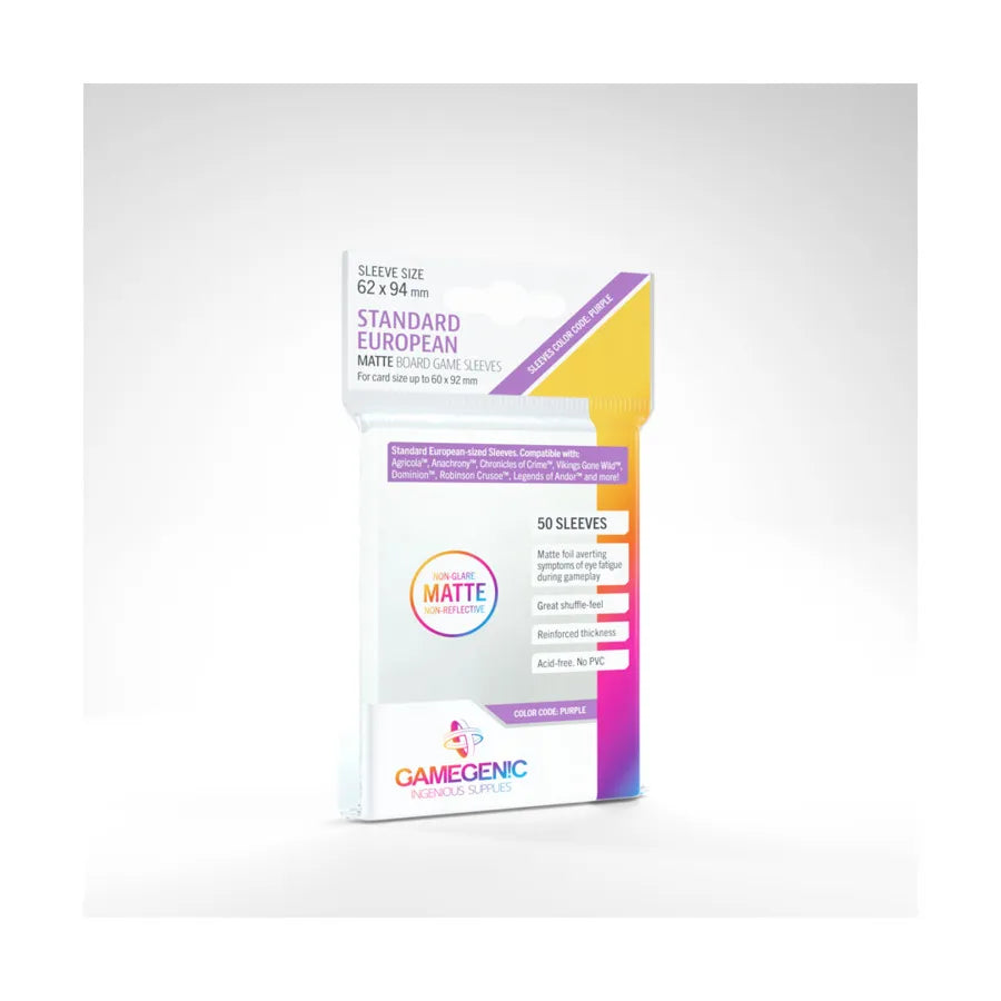 Standard European - Matte Sleeves (50ct)