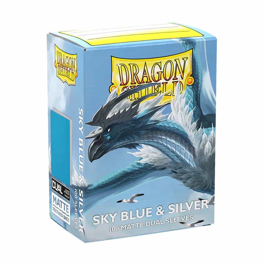 Standard - Sky Blue and Silver - Dual Matte Sleeves (100ct)