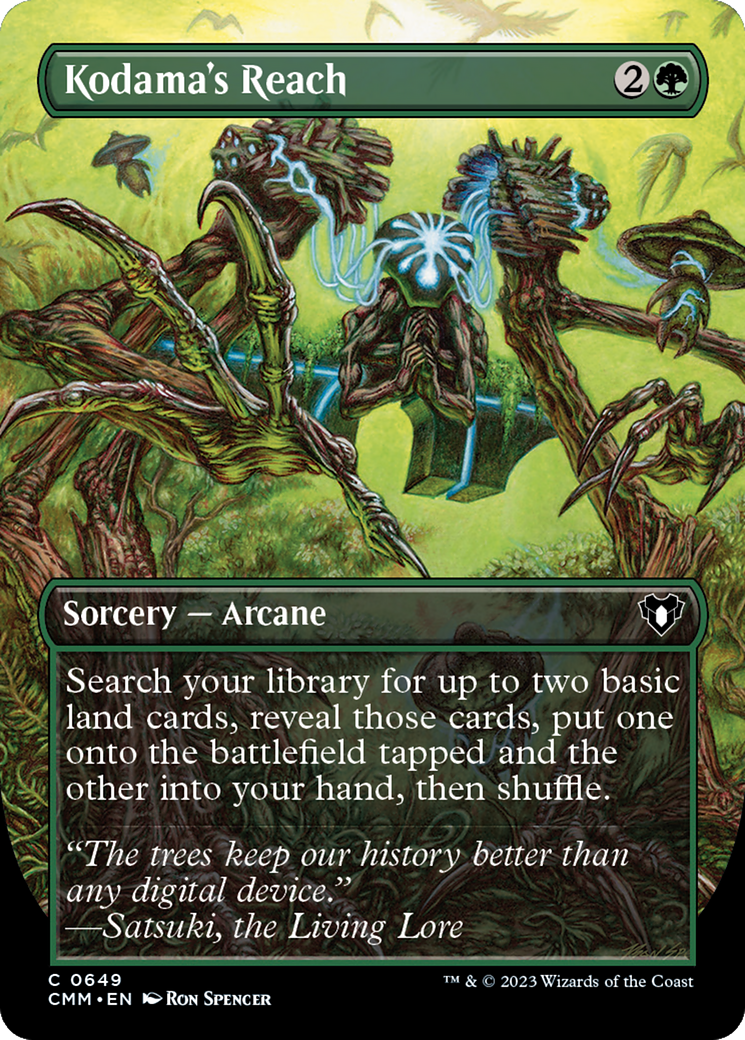 Kodama's Reach (Borderless) (CMM-649) - Commander Masters (Borderless) Foil