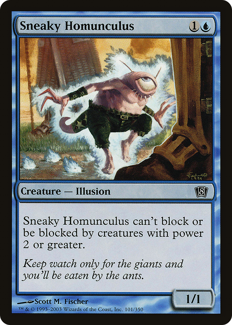 Sneaky Homunculus (8ED-101) - 8th Edition