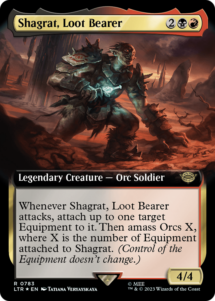 Shagrat, Loot Bearer (Extended Art) (Surge Foil) (LTR-783) - The Lord of the Rings: Tales of Middle-earth Foil