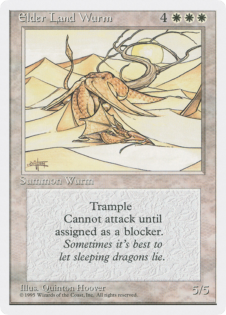 Elder Land Wurm (4ED-24) - Fourth Edition