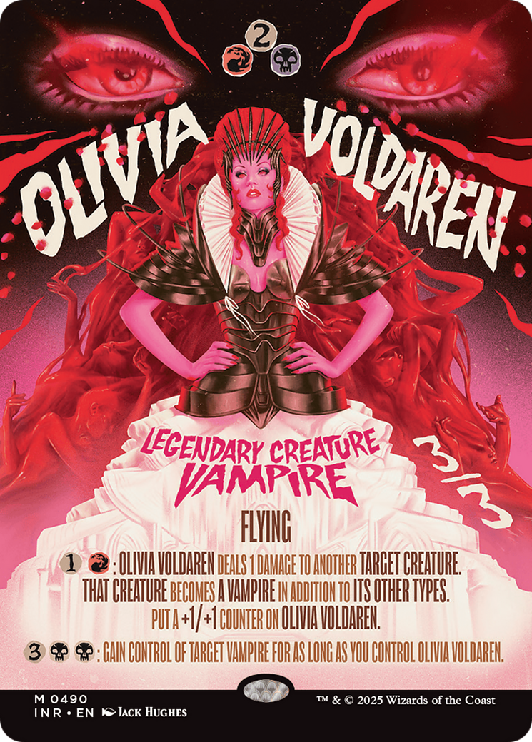 Olivia Voldaren (INR-490) - Innistrad Remastered: (Showcase) (Borderless) Foil