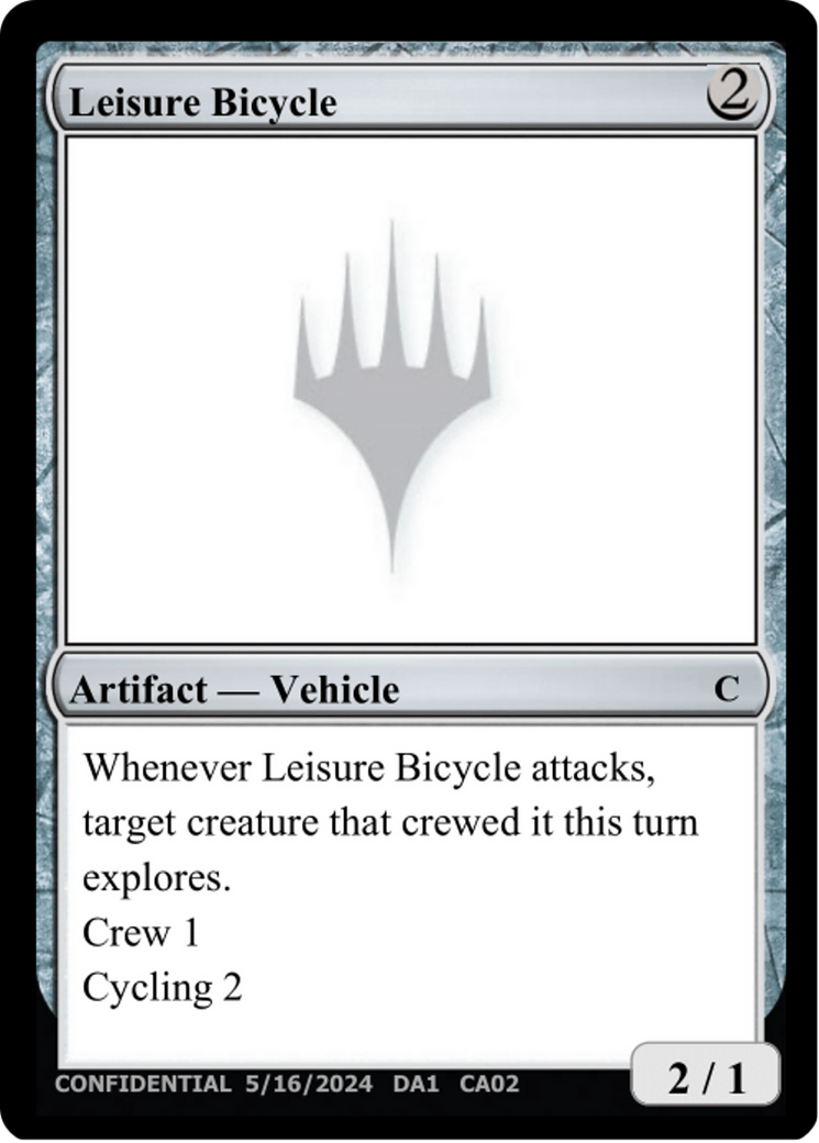 Leisure Bicycle (UNK-CA02a) - Unknown Event