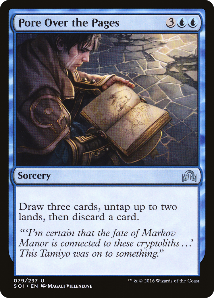 Pore Over the Pages (SOI-079) - Shadows over Innistrad Foil