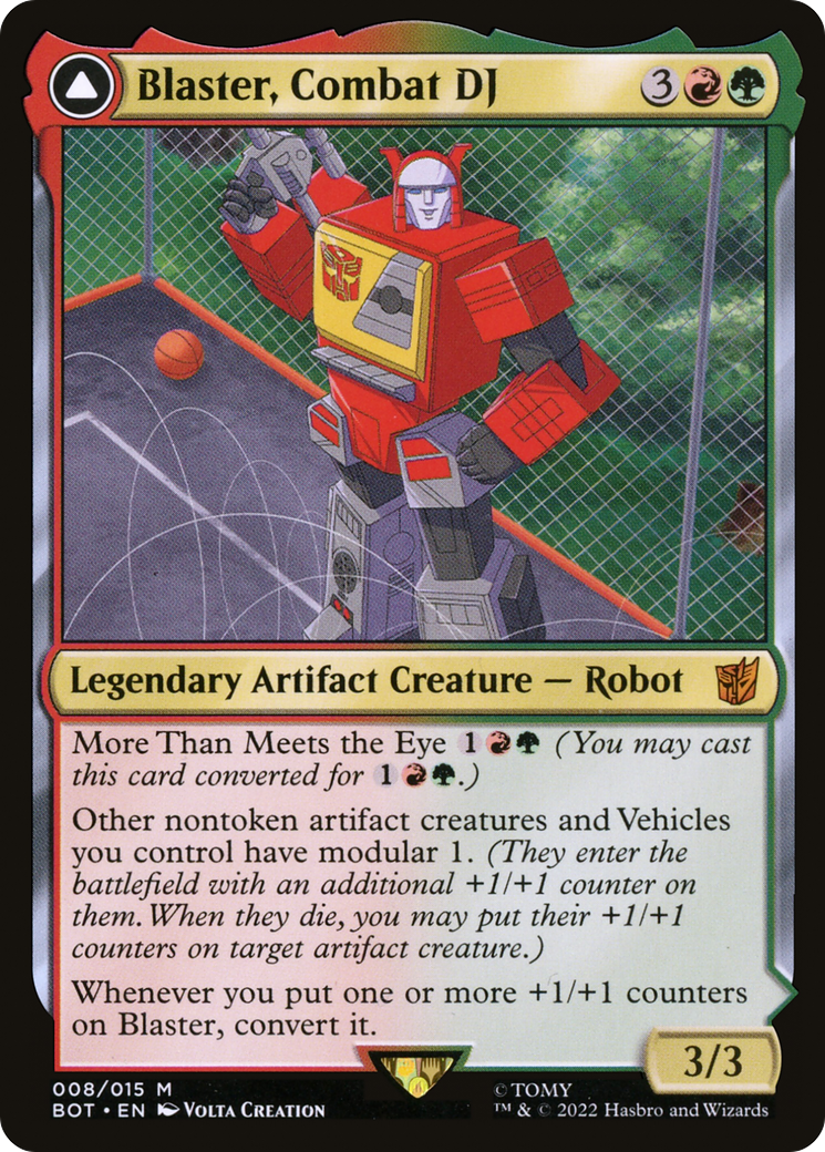Blaster, Combat DJ (BOT-008) - Transformers: (convertdfc) Foil