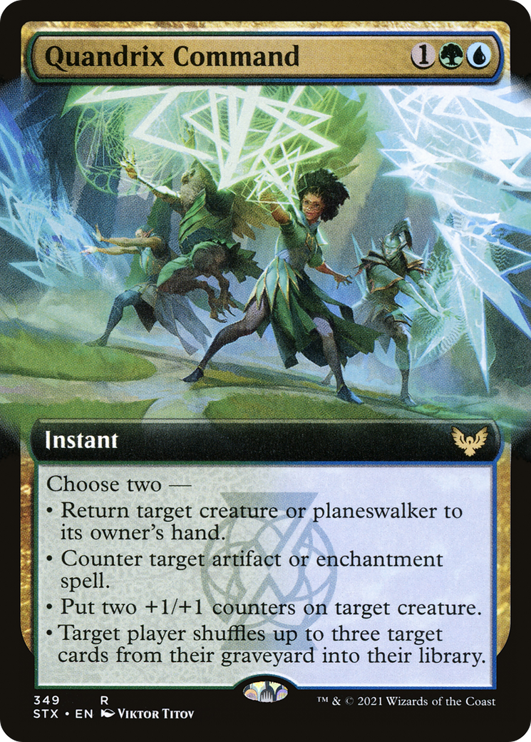 Quandrix Command (Extended Art) (STX-349) - Strixhaven: School of Mages: (Extended Art) Foil