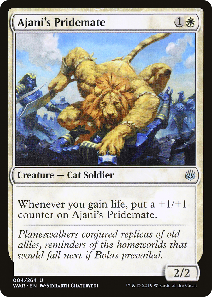 Ajani's Pridemate (WAR-004) - War of the Spark