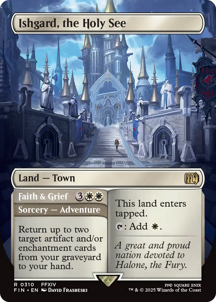 Ishgard, the Holy See // Faith & Grief (FIN-310) - FINAL FANTASY (Borderless) Foil