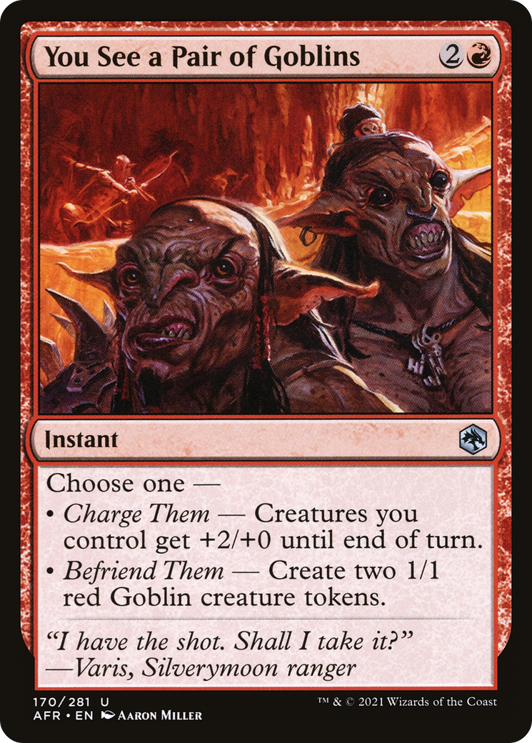 You See a Pair of Goblins (AFR-170) - Adventures in the Forgotten Realms