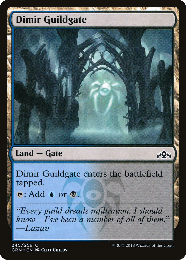 Dimir Guildgate (245) (GRN-245) - Guilds of Ravnica Foil