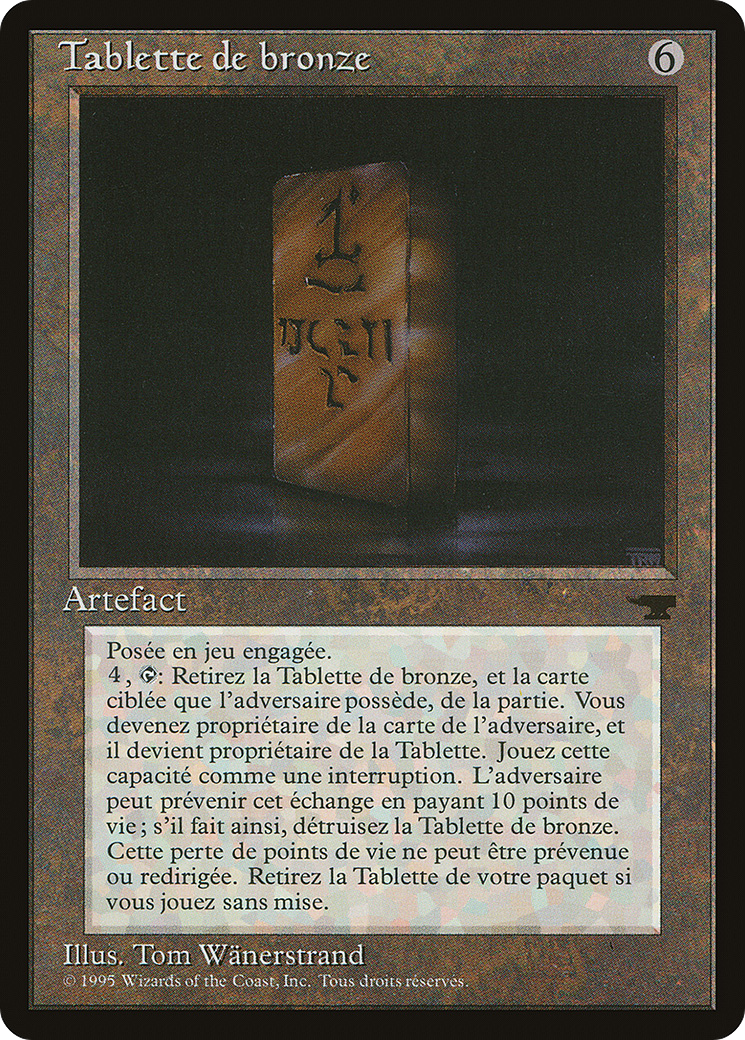 Bronze Tablet (French) - "Tablette de bronze" (REN-115) - Renaissance