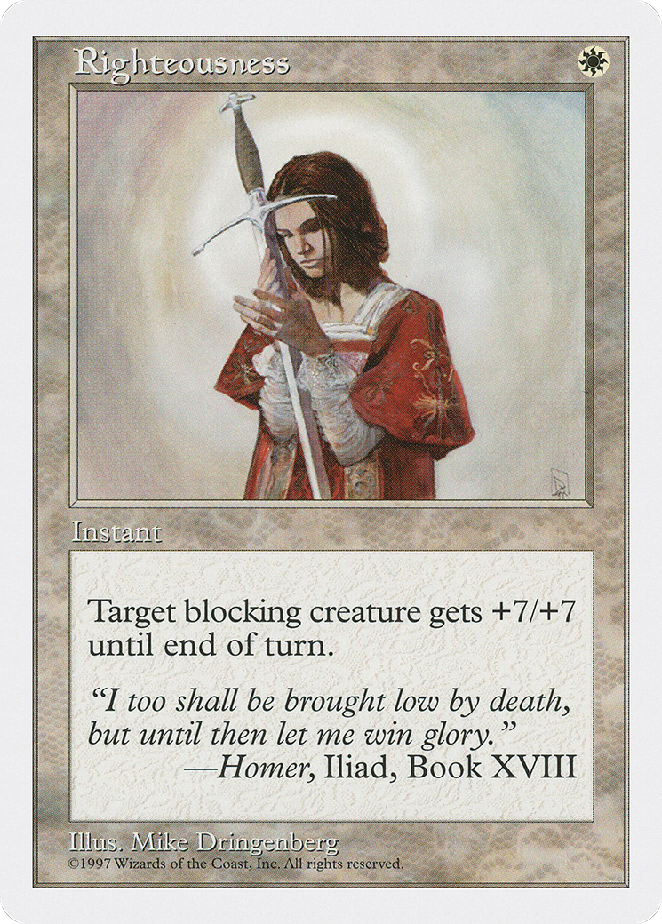 Righteousness (5ED-56) - Fifth Edition