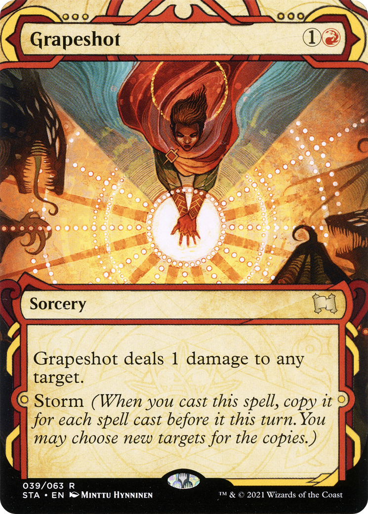 Grapeshot (STA-039) (Etched Foil) - Strixhaven Mystical Archive: (Showcase) (Borderless)