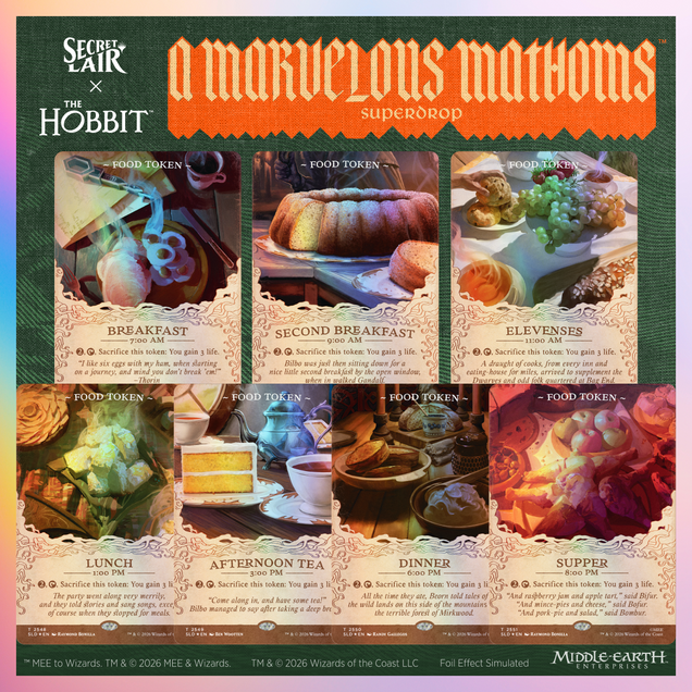 Magic the Gathering - Secret Lair x The Hobbit - Second Breakfast And Beyond - Traditional Foil